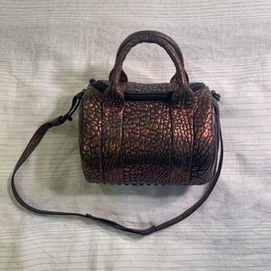 Alexander Wang Rockie Stud-Bottom Bronze Satchel Bag